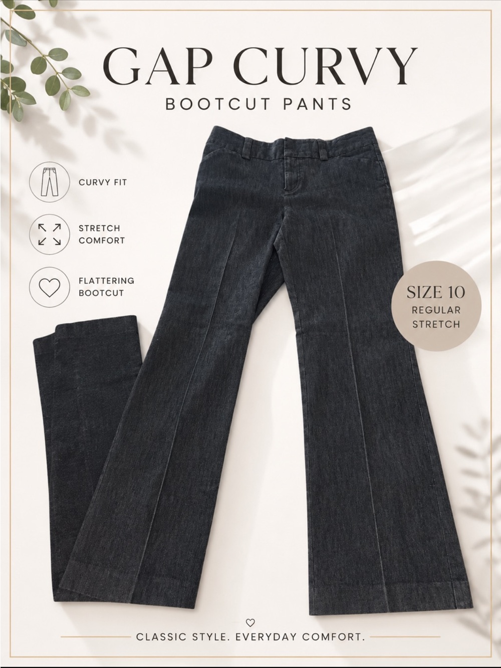 Gap dark blackest jeans. Size 10